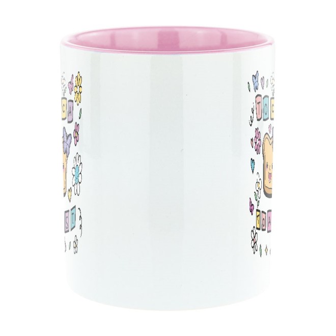 TocaToast Butterfly Bi-Color Tasse pink