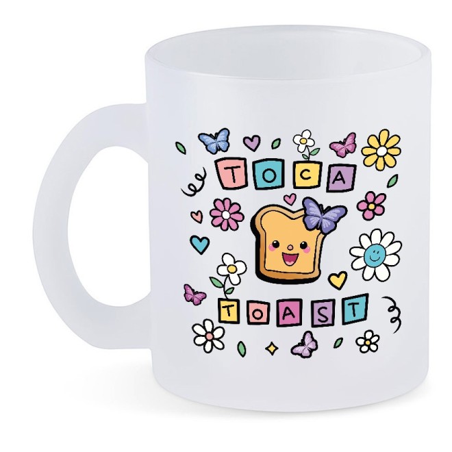 TocaToast Butterfly Tasse Glas SATIN