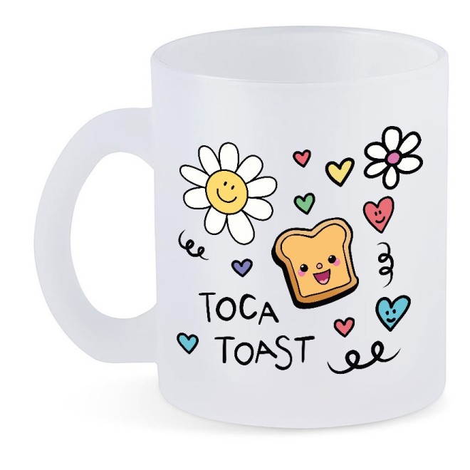 TocaToast Good Vibes Tasse Glas SATIN