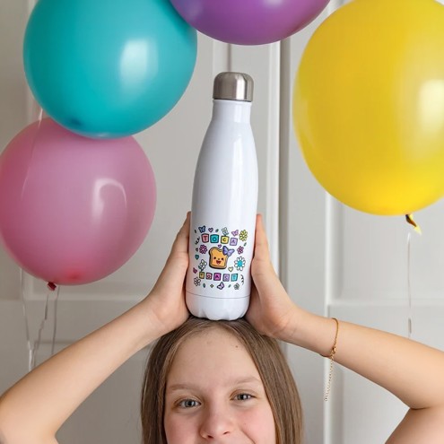 TocaToast Butterfly Edelstahl Trinkflasche 500ml