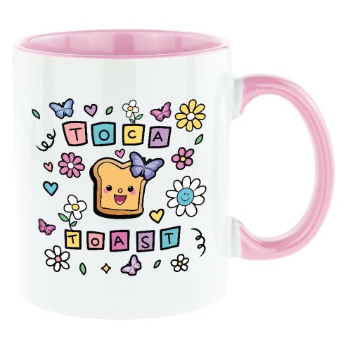 TocaToast Butterfly Bi-Color Tasse pink