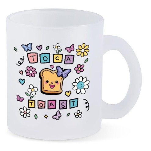 TocaToast Butterfly Tasse Glas SATIN