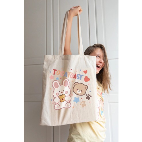 TocaToast & Friends Baumwolltasche