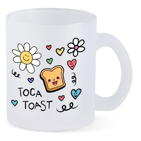 TocaToast Good Vibes Tasse Glas SATIN